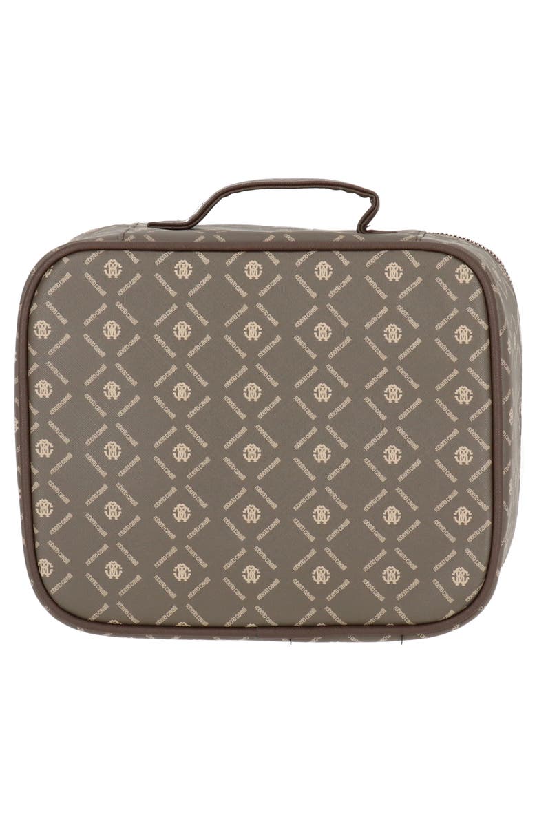 Roberto Cavalli Monogram Square Cosmetic Case, Alternate, color,