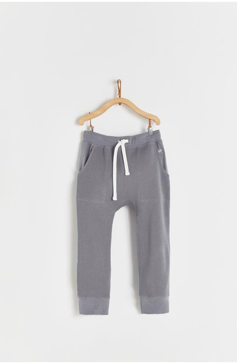 Babycottons Organic Waffle Jogger for Infant, Main, color, Grey