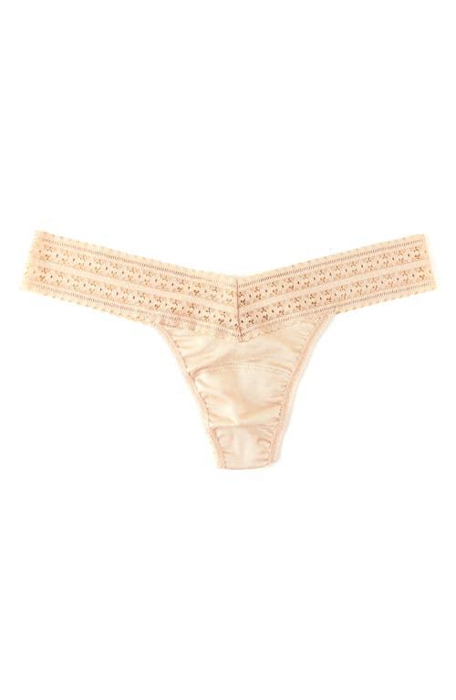 Hanky Panky Low Rise Lace Trim Thong