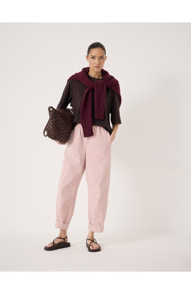 Hush Jack Barrel Leg Pull On Trouser, Main, color, Pale Pink