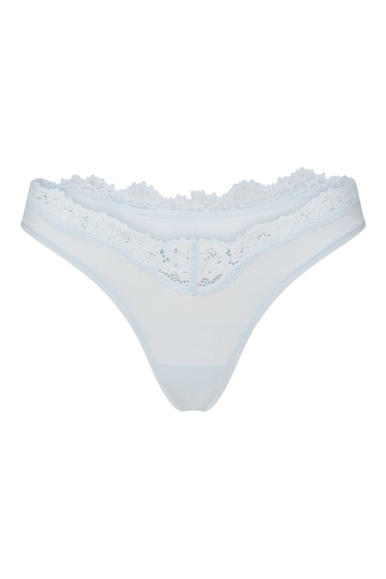 5-Pack Fits Everybody Lace Dipped Thong, Alternate, color, IVORY PEARL BOW MULTI