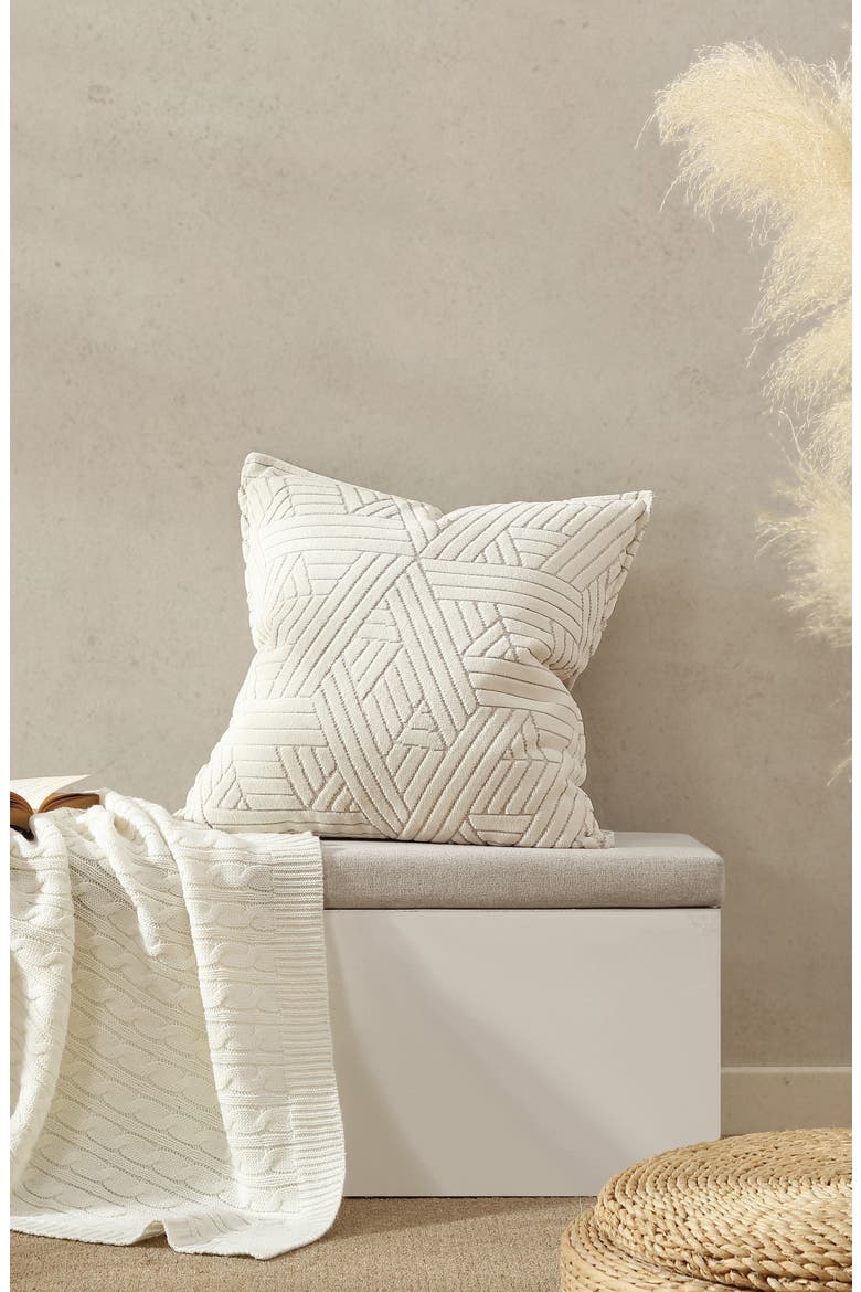 Dani Accent Pillow, Alternate, color, IVORY/ GREY