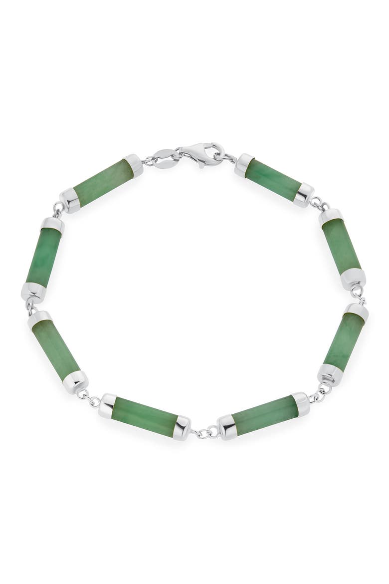 Gemstone Flex Link Bracelet, Main, color, LIGHT GREEN