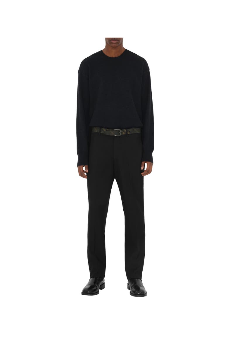 Burberry Reversible Check B Buckle Belt, Alternate, color,