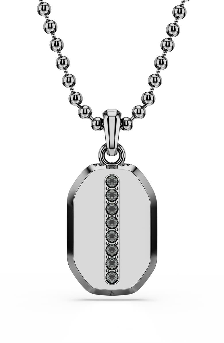 Swarovski Dextera Crystal Pendant Necklace, Alternate, color, Black
