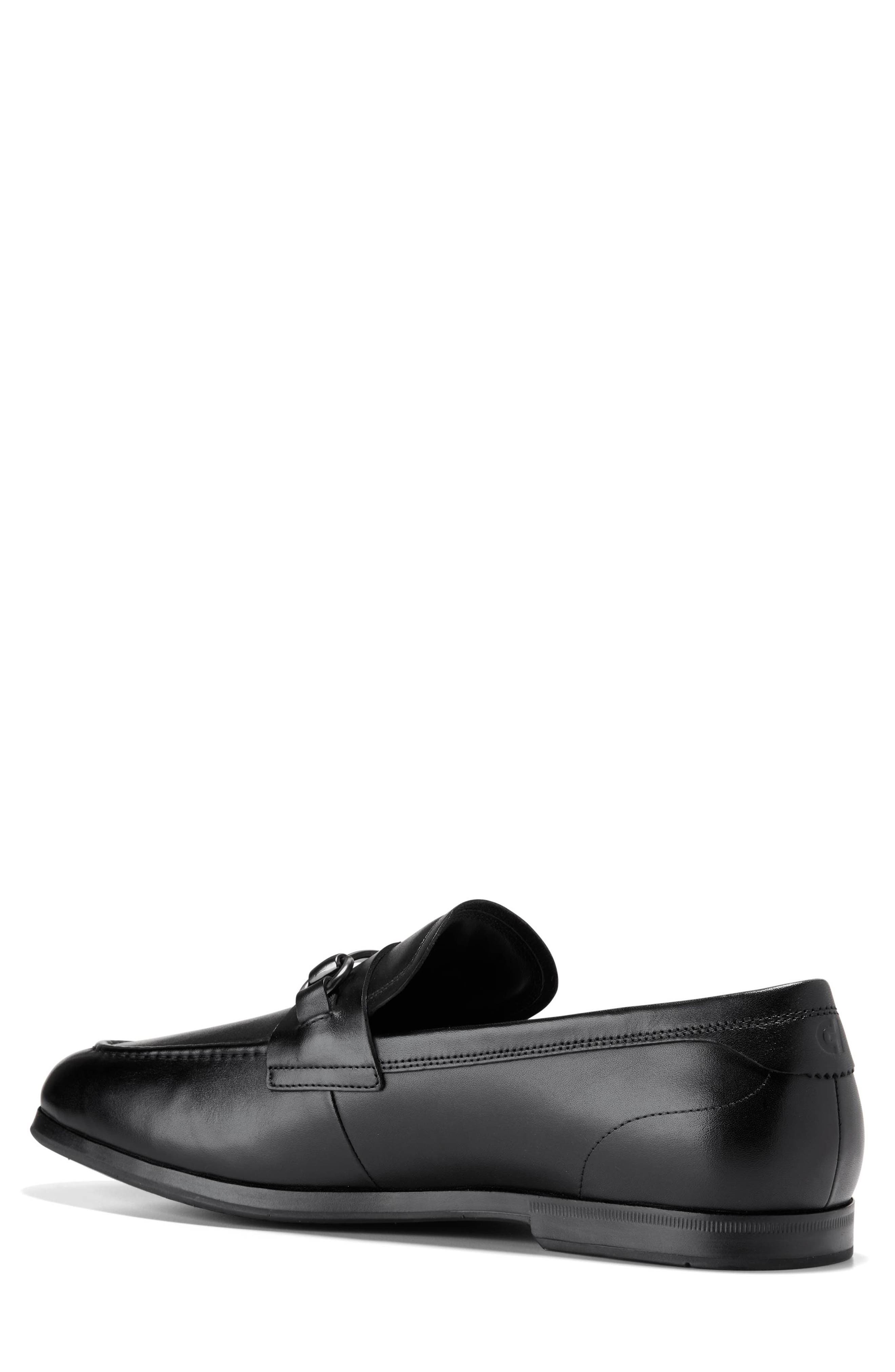 Wyeth Grand Bit Loafer, Alternate, color, BLACK / BLACK