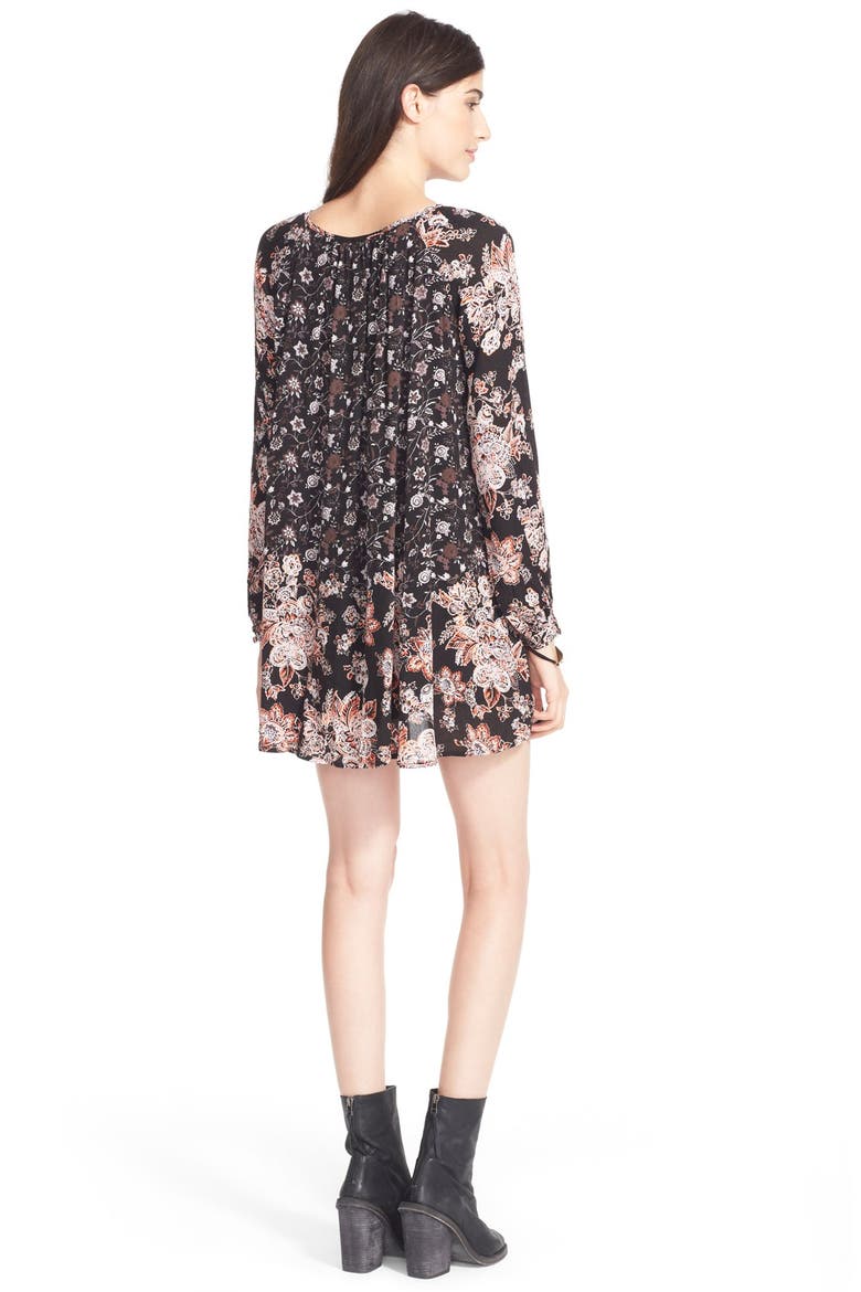 'Lucky Loosie' Swing Dress, Alternate, color, ONYX COMBO