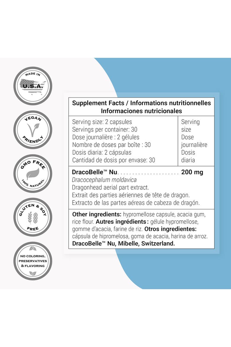 Dragonhead Extract 200mg, Alternate, color, None