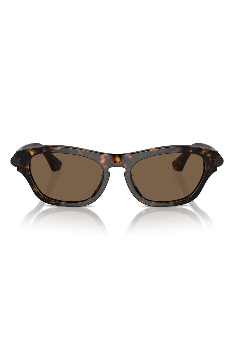 Burberry 55mm Pillow Sunglasses, Alternate, color, Dark Havana