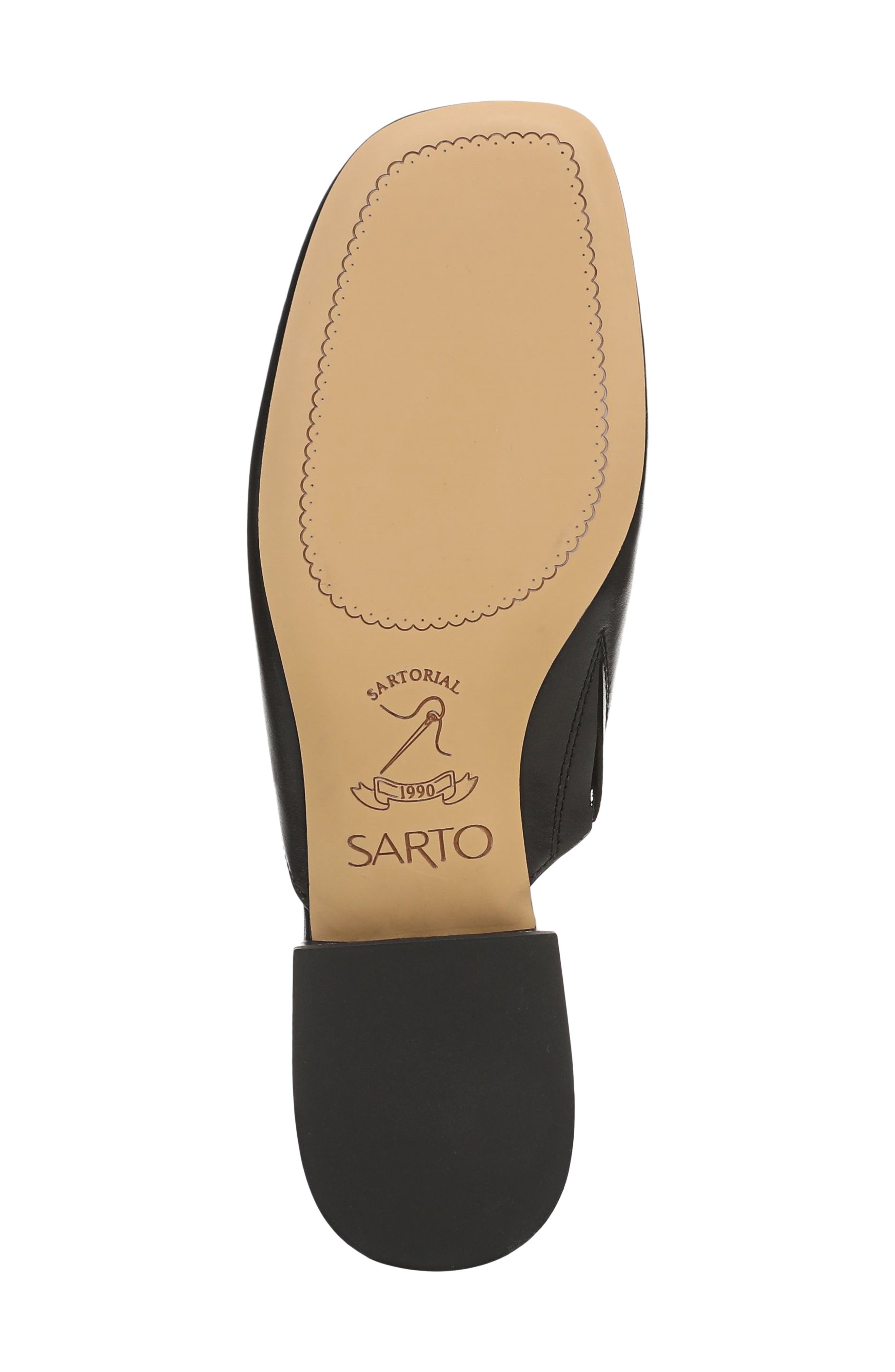 Olena Mule, Alternate, color, BLACK LEATHER