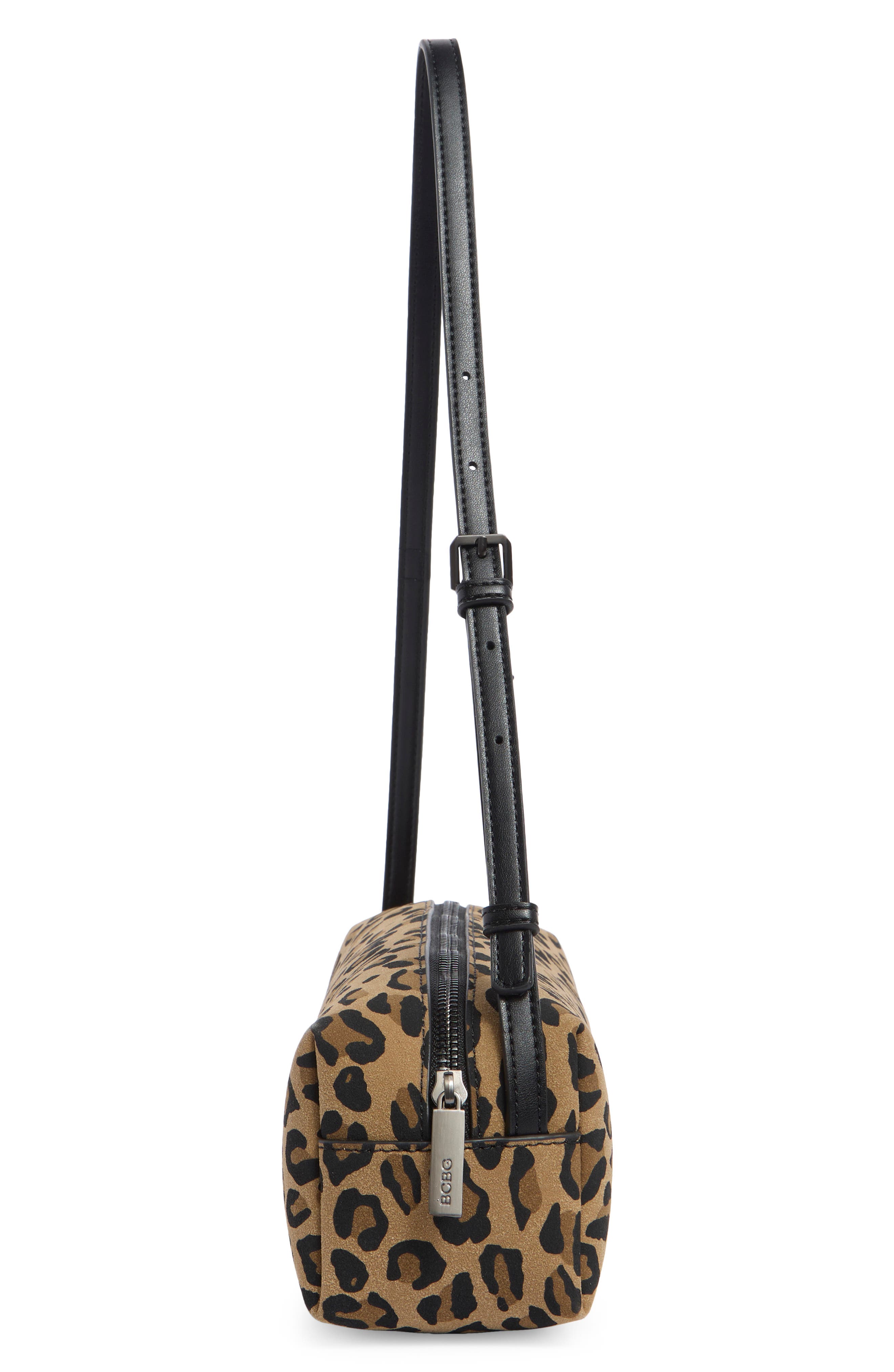 Leopard Print Barrel Shoulder Bag, Alternate, color, LEOPARD