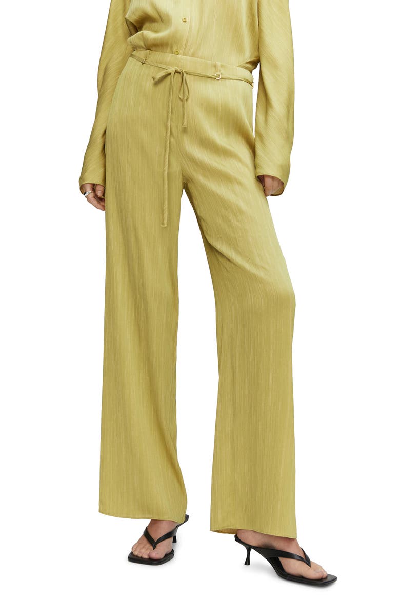 Satin Pants, Main, color, LIME