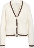Noisy may Charlie Varsity V-Neck Cardigan