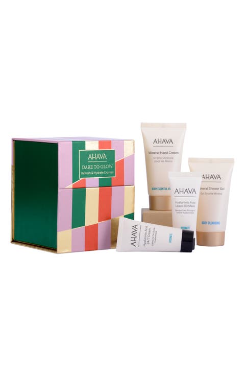 <p>Dare to Glow Refresh & Hydrate Express 4-Piece Set $27 Value</p>