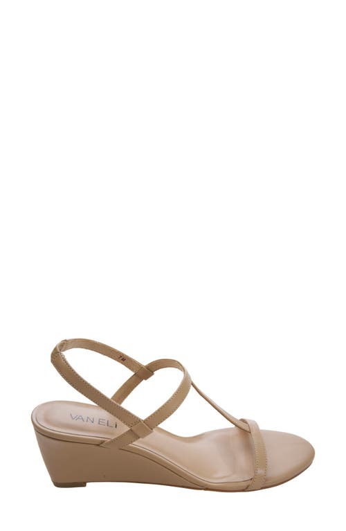 Vaneli Mohan T-strap Wedge Sandal In Ecru