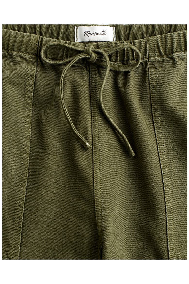Pull-On Barrel Leg Airy Denim Utility Pants, Alternate, color, FADED IVY