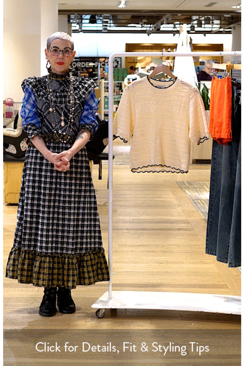 Puff-Sleeve Cotton Sweater T-Shirt video