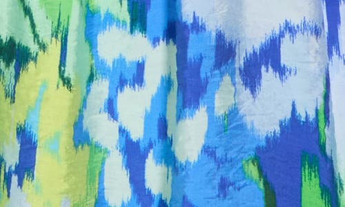 Sam Edelman Abstract Wrap Dress In Blue Multi