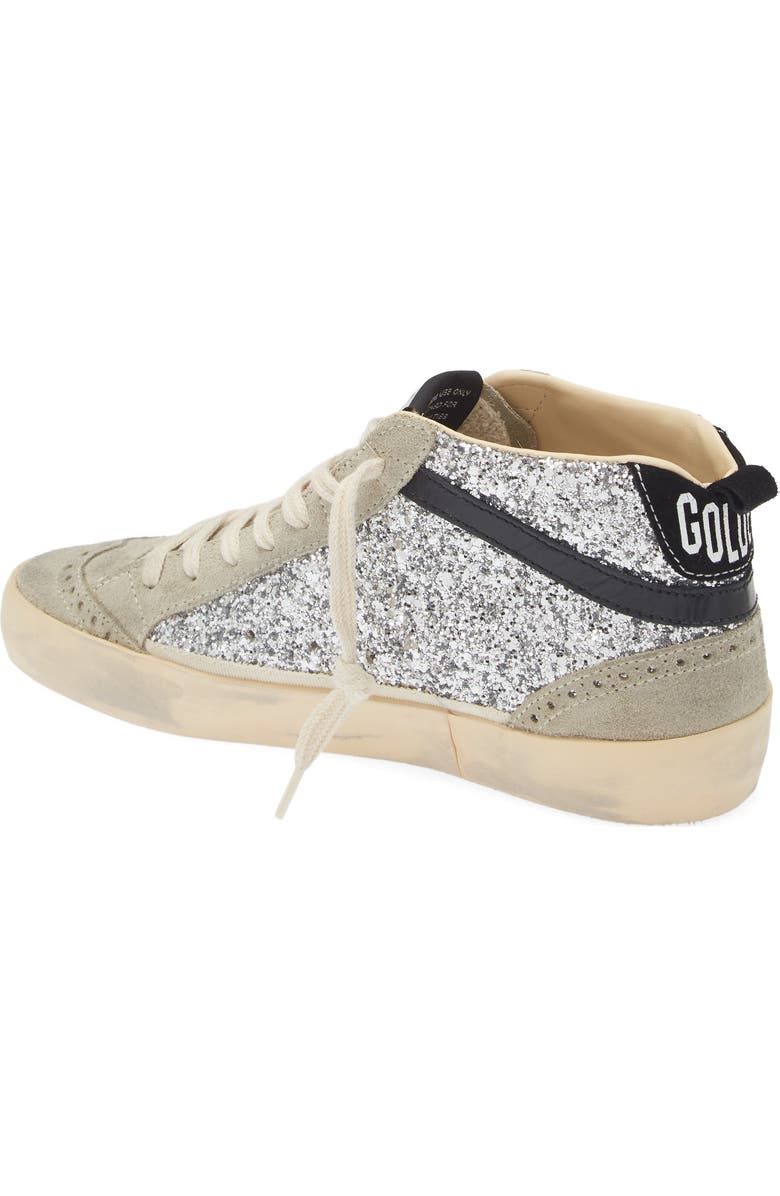 Golden Goose Mid Star Glitter Sneaker, Alternate, color,