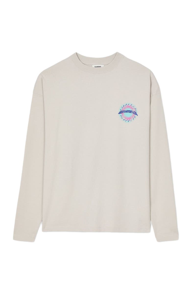 SANDRO Sun motif T-shirt, Alternate, color, 