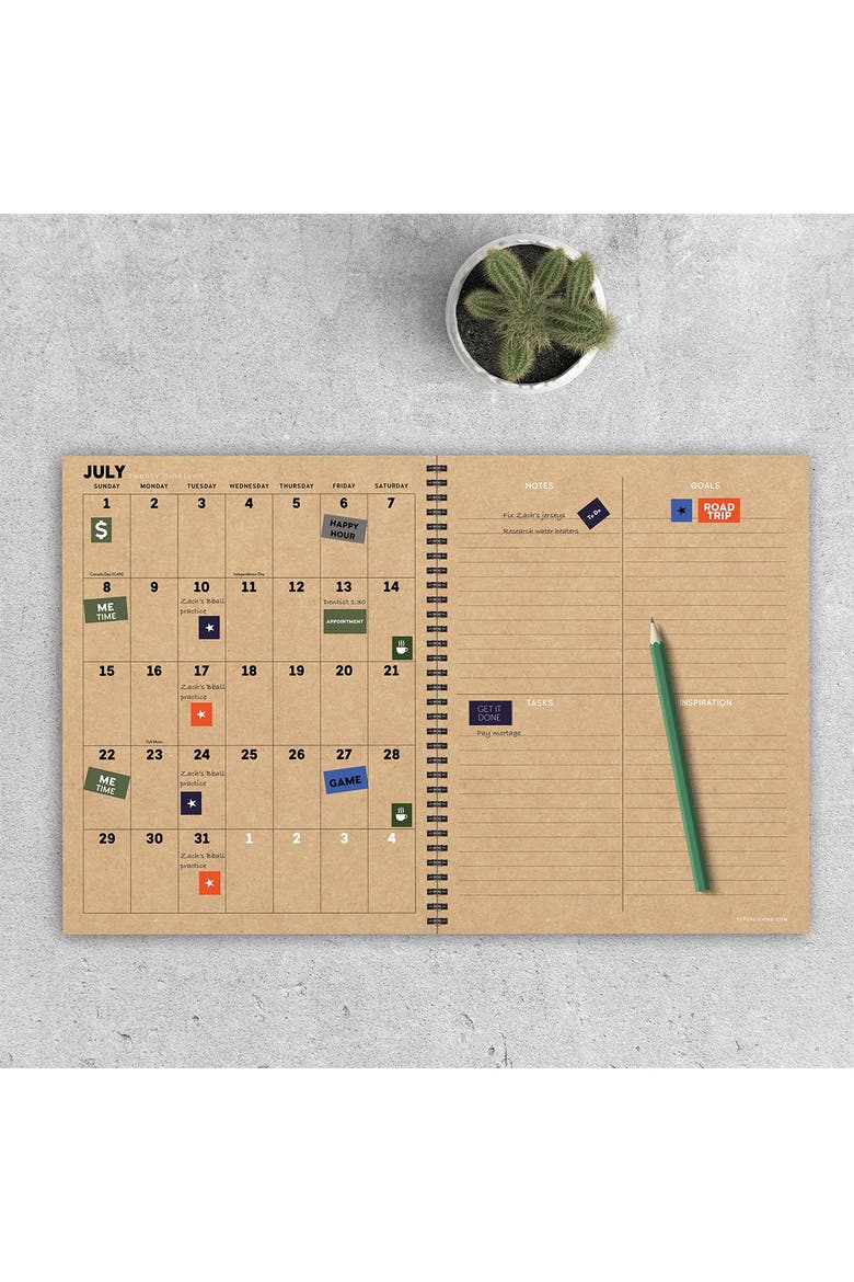Daily Transport Sticker TF PUBLISHING July 2020 - June 2021 Wood You Plan Large 8.5