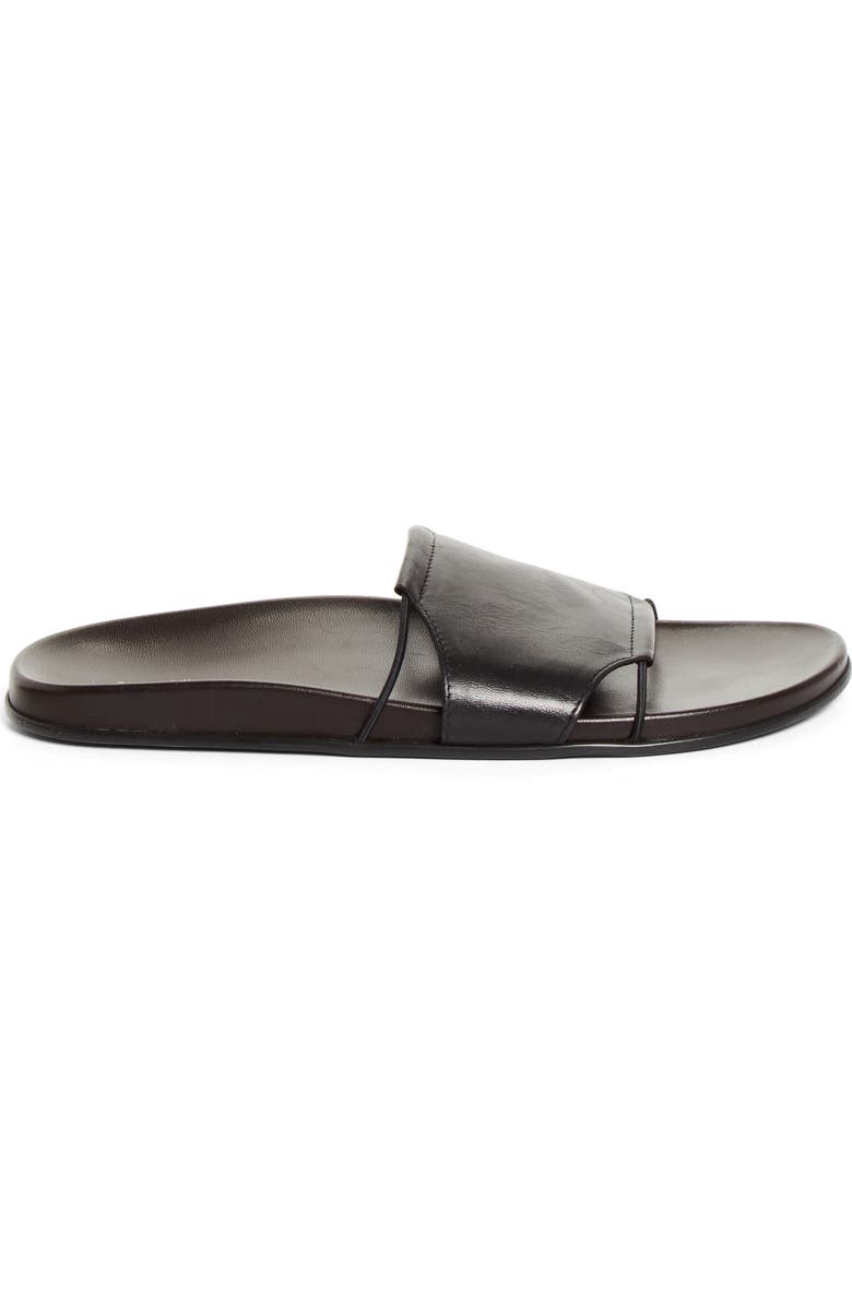 The Row Vivienne Slide Sandal, Alternate, color, Black