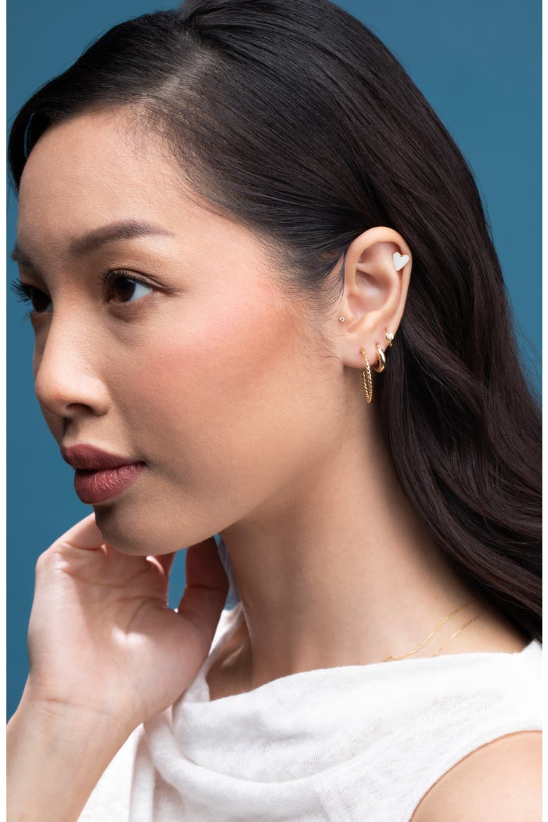 18K Gold Diamond Stud Earrings - 2.50ct.–4ct., Alternate, color, 18K YELLOW GOLD
