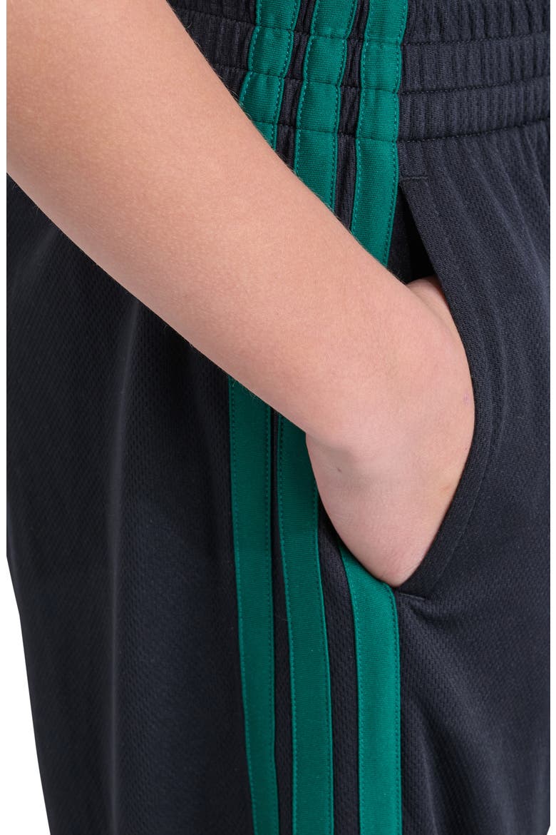 Kids' Essentials Shorts, Alternate, color, BLACK/ GREEN