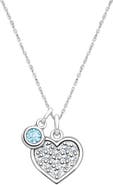 Tiny Blessings Sterling Silver Oh So Loved Birthstone 12-14" Necklace