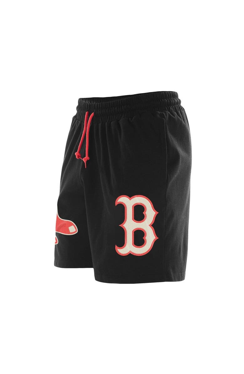 New Era Men's New Era Black Boston Red Sox Color Pack Knit Shorts, Alternate, color, 
