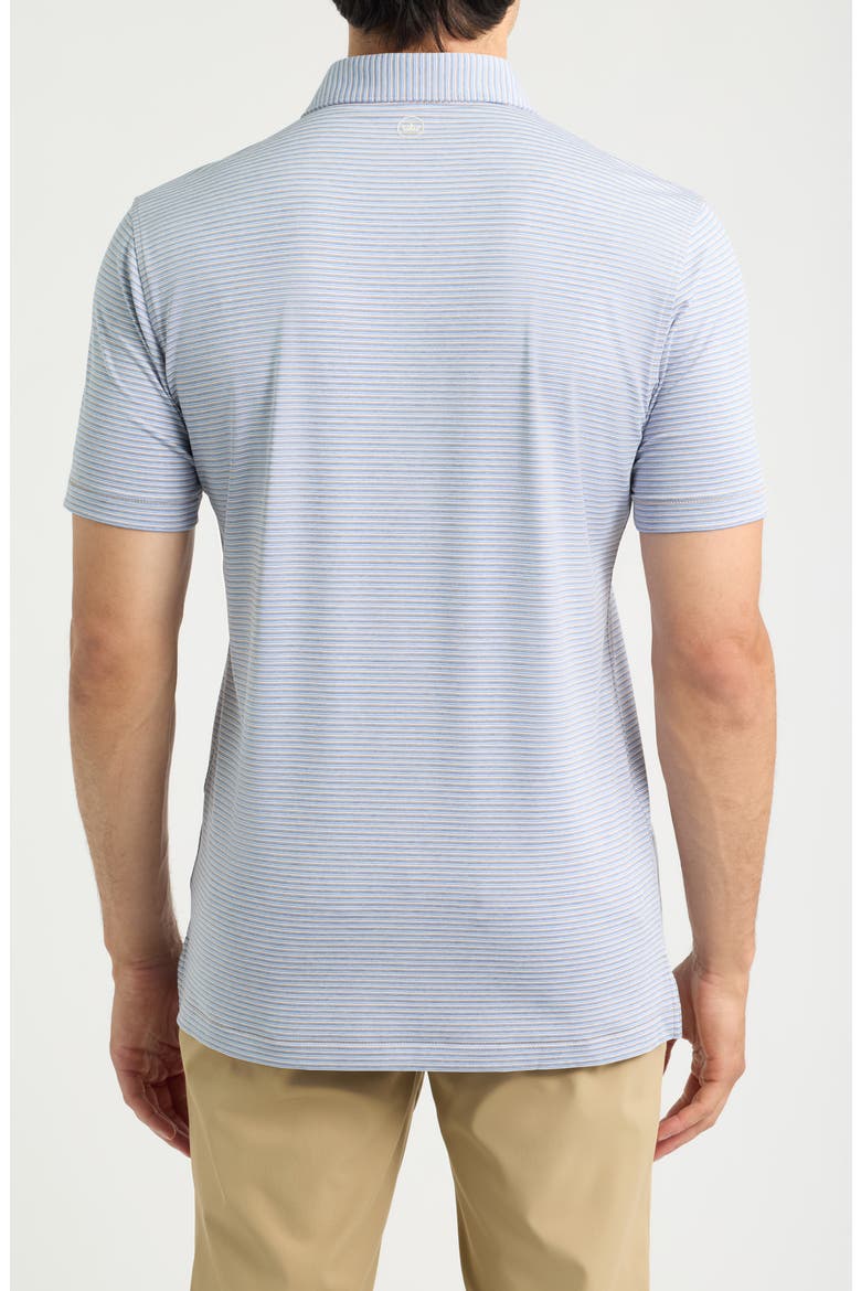 Timbre Stripe Crown Crafted Performance Jersey Golf Polo, Alternate, color, LIGHT NUTMEG