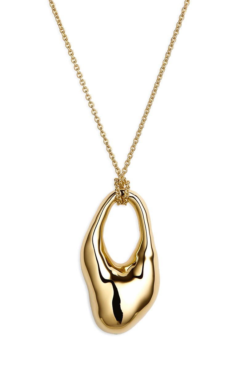 Monica Vinader Antica Bold Pendant Necklace, Main, color, 18Ct Gold Vermeil