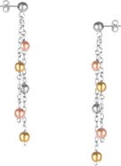 Spero London Dorica Sterling Silver Multi Bead Drop Earring