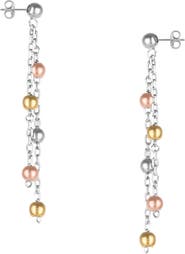 Spero London Dorica Sterling Silver Multi Bead Drop Earring