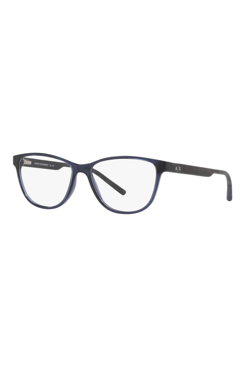 53mm Reading Glasses, Alternate, color, TRANSPARENT BLUE