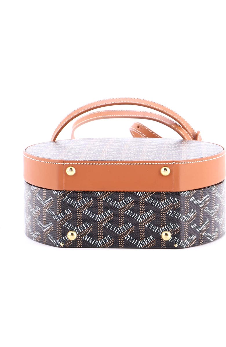 Pre-Owned Goyard Alto Hatbox Bag Coated Canvas, Alternate, color, Black