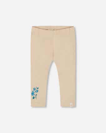 Deux Par Deux Brushed Rib Leggings - Canton Light Blue Deux Par Deux Brushed Rib Leggings - Canton Light Blue