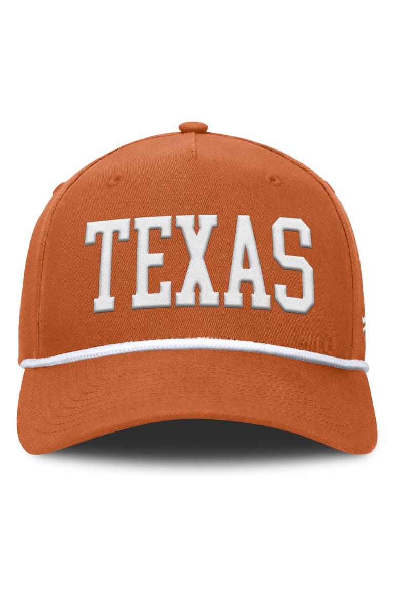 Men's Fanatics Texas Orange Texas Longhorns Foul Ball Rope Adjustable Hat, Alternate, color, Burnt Orange