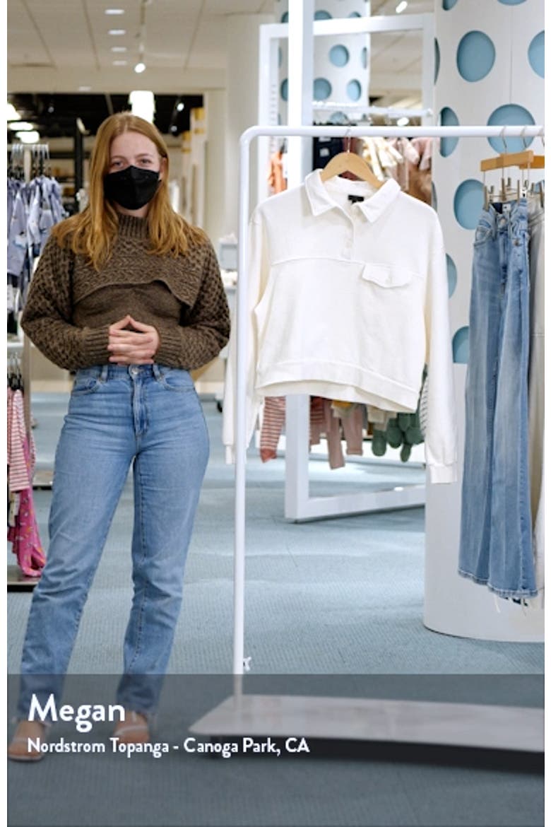 Cotton French Terry Polo Sweatshirt video