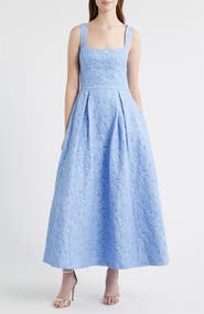 Chelsea28 Floral Jacquard Gown