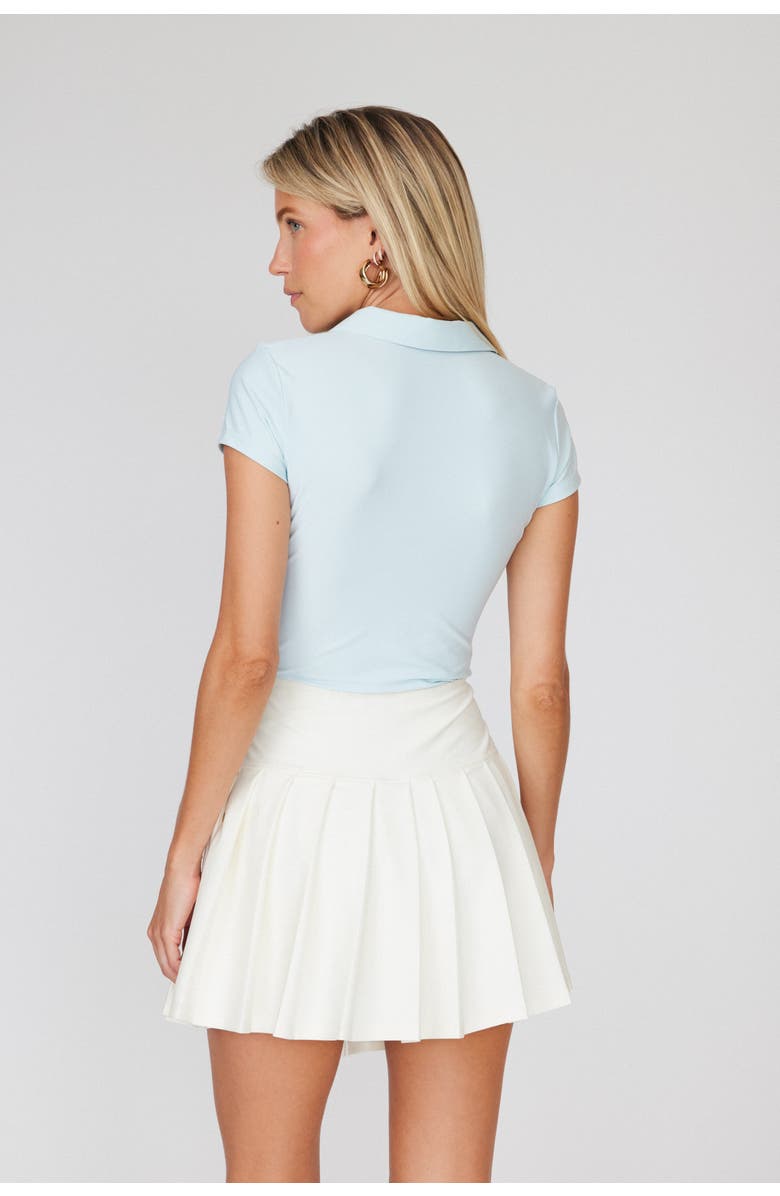 Goldie Byrd Pleated Skirt, Alternate, color, White