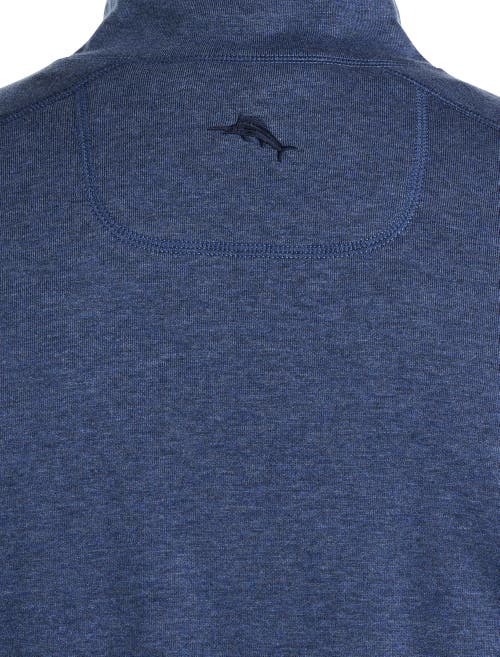 Tommy Bahama Islandzone® Cool Tide Performance Quarter Zip Pullover In Blue Heather