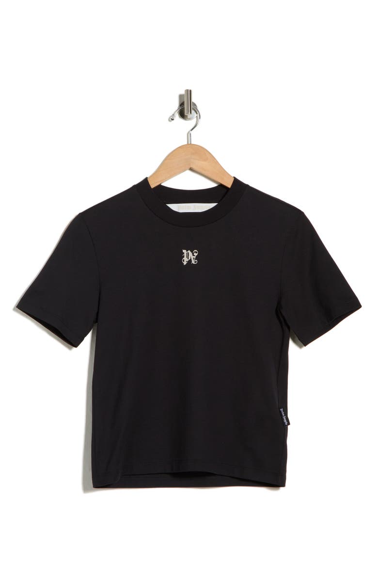 Palm Angels Logo Graphic T-Shirt, Main, color, Black