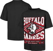 '47 Men's '47 Black Buffalo Sabres Foundation Heater T-Shirt