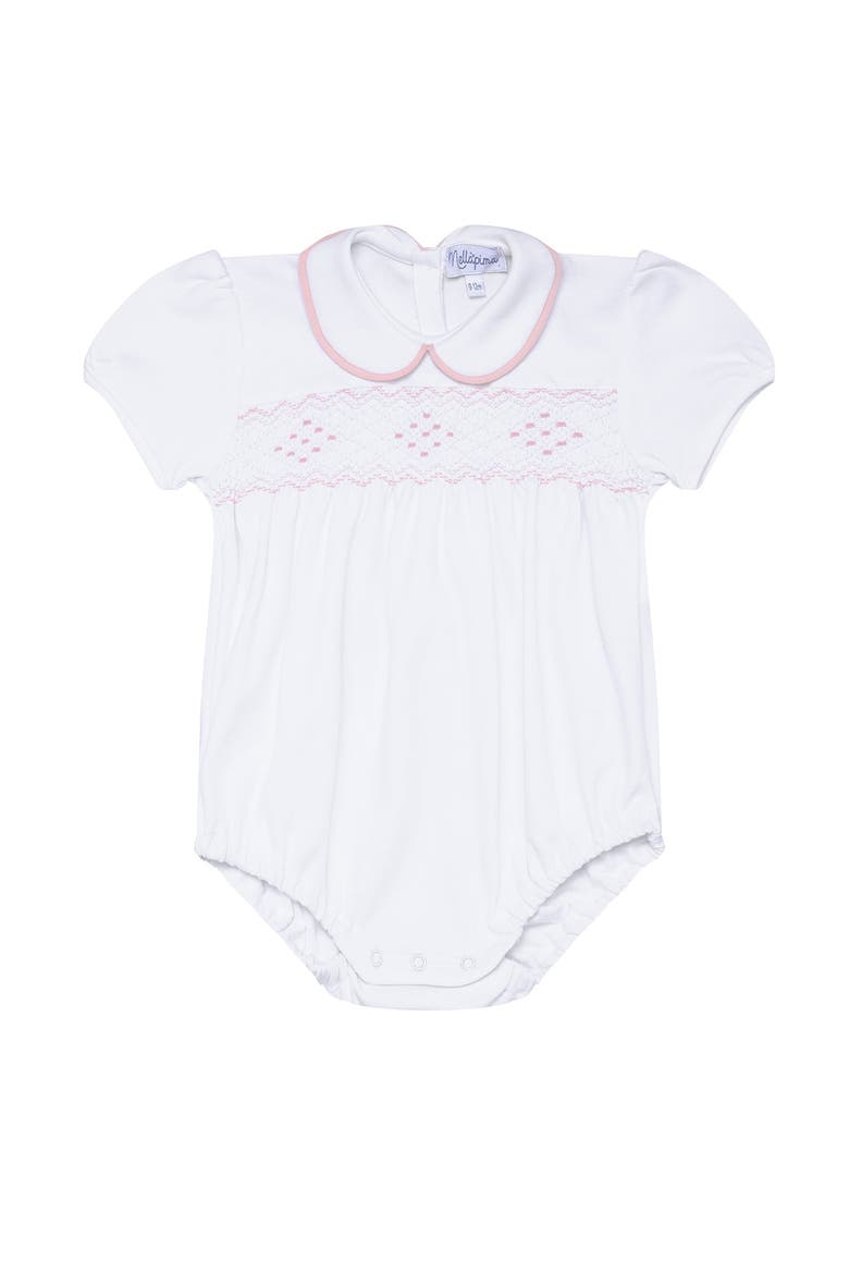 Nella Smocked Girl Bubble - Baby, Main, color, Pink