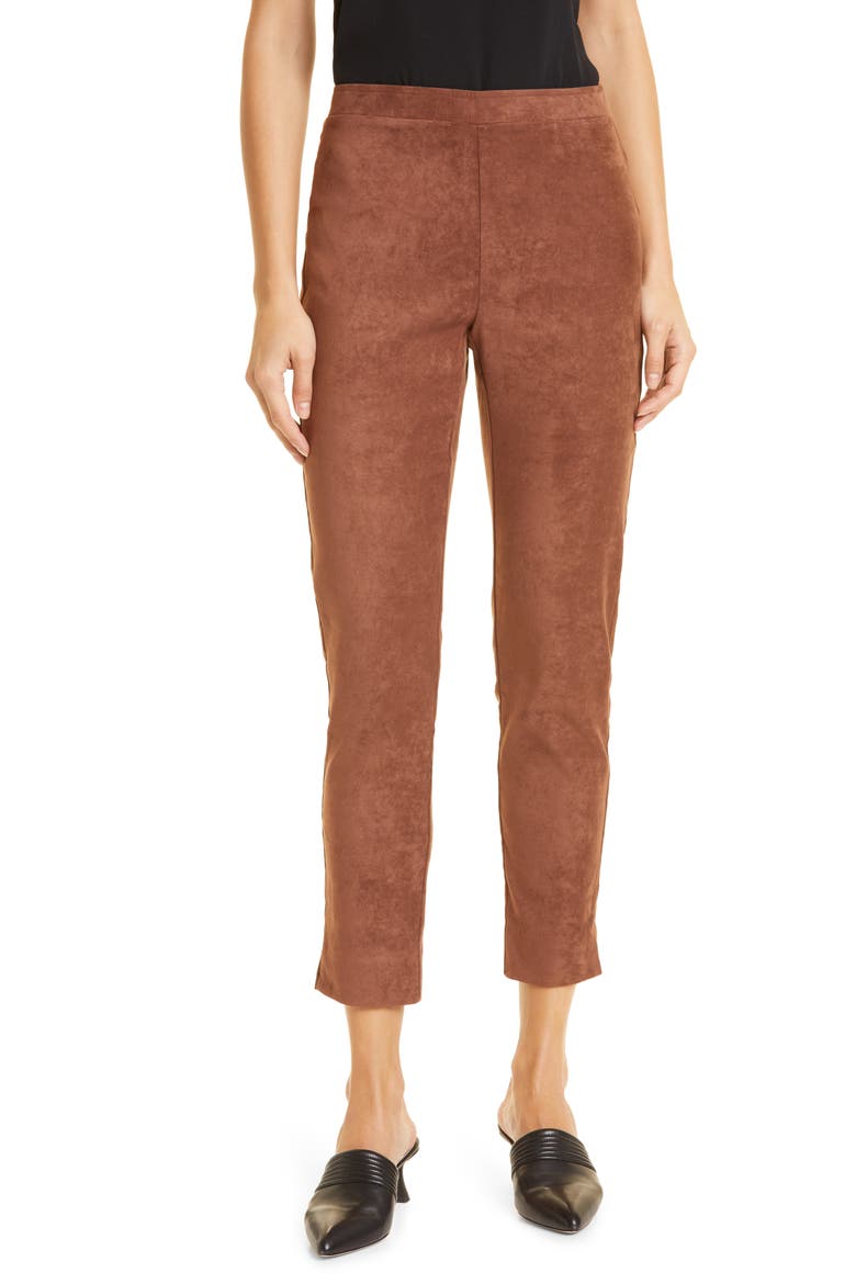 Lori Faux Suede Pants, Main, color, CAMEL