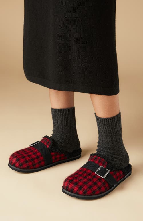 Vivaia Round-toe Wool Slippers In Multi