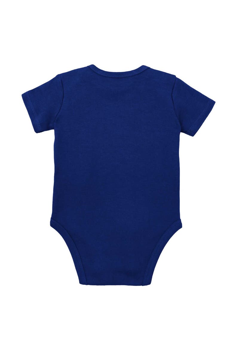 Newborn & Infant Mitchell & Ness Red/Royal Buffalo Bills Throwback Big Score Bodysuit, Bib & Bootie Set, Alternate, color, Red