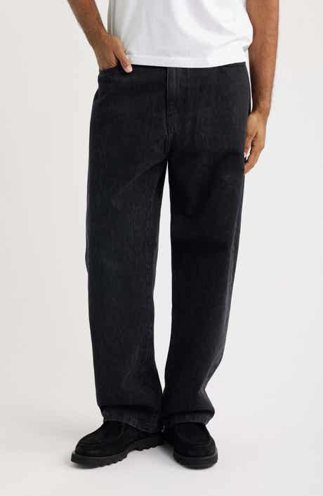 Landon Snakeskin Print Wide Leg Jeans