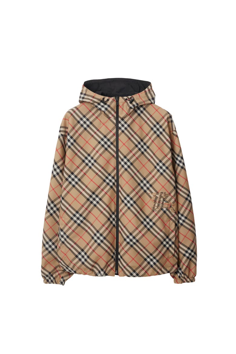 Reversible Check Jacket, Alternate, color, Sand beige